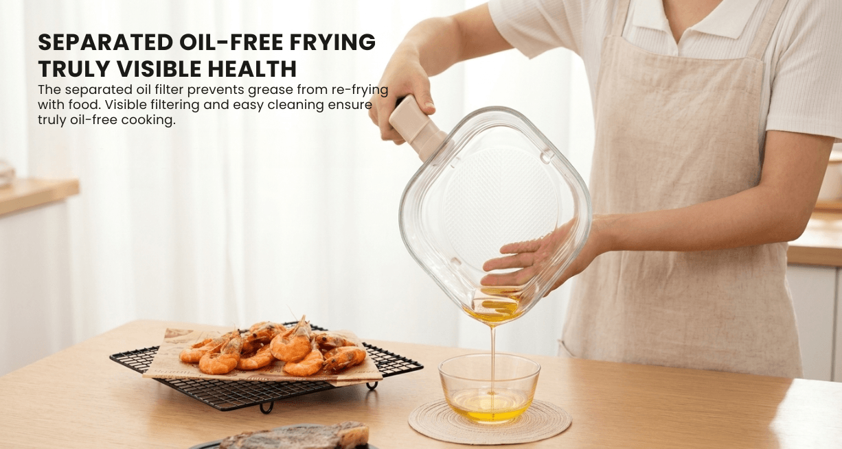 Zhiwu Boiling Visual Air Fryer Transparent Glass
