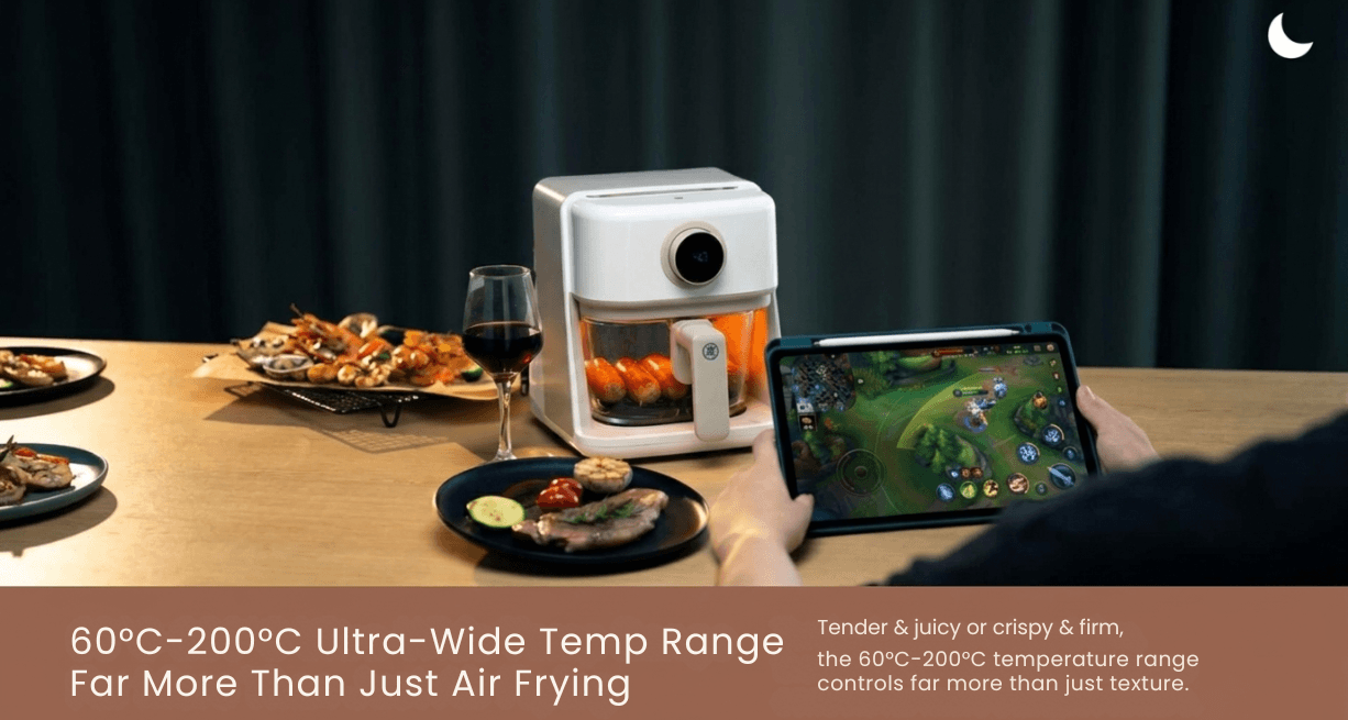 Zhiwu Boiling Visual Air Fryer Transparent Glass