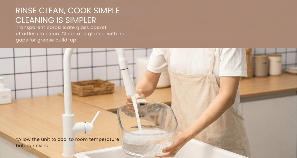 Zhiwu Boiling Visual Air Fryer Transparent Glass
