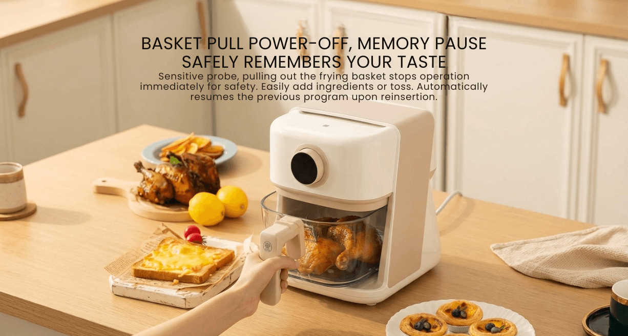 Zhiwu Boiling Visual Air Fryer Transparent Glass