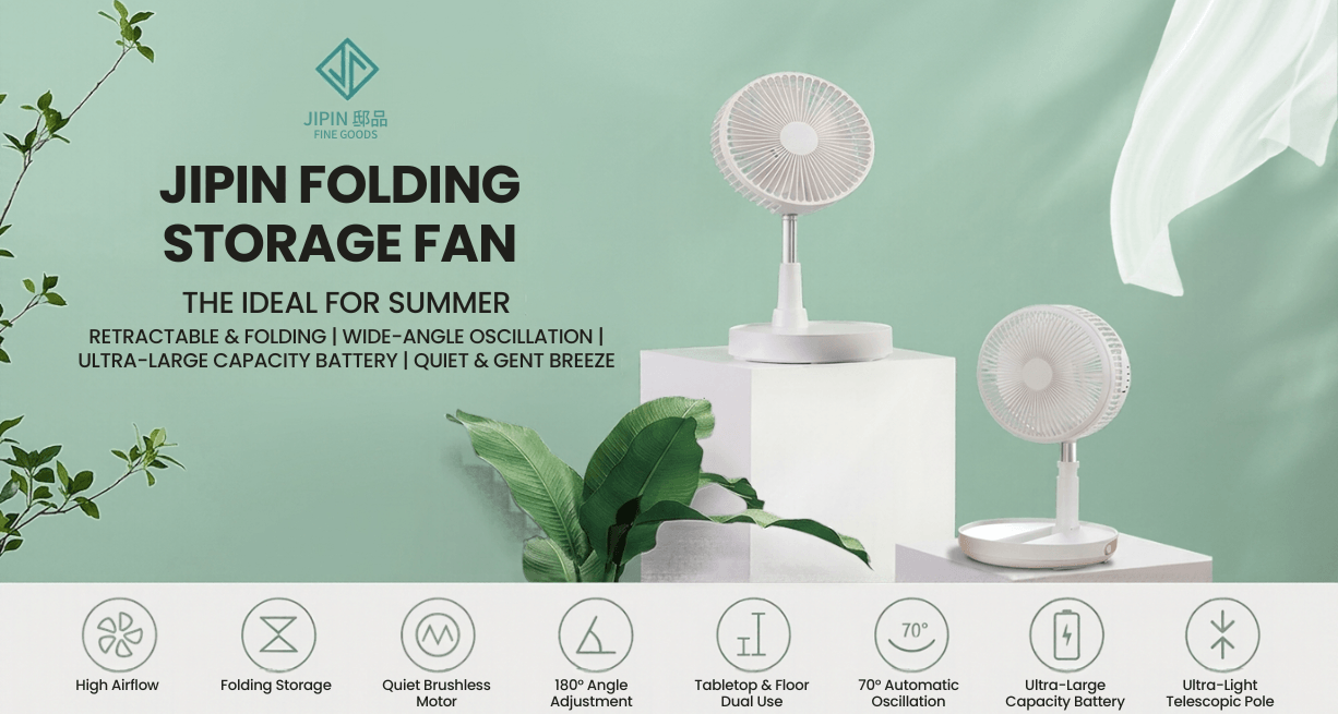 JIPIN instant folding storage fan