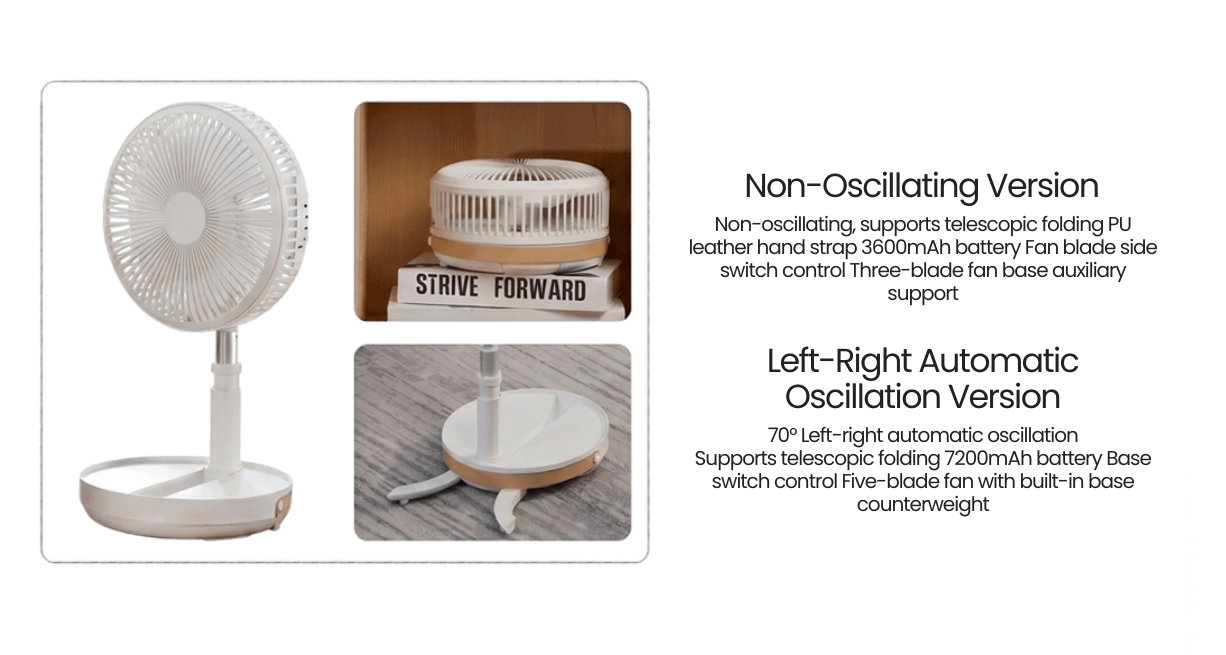 JIPIN instant folding storage fan