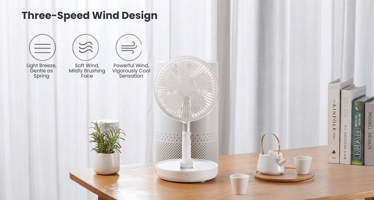JIPIN instant folding storage fan