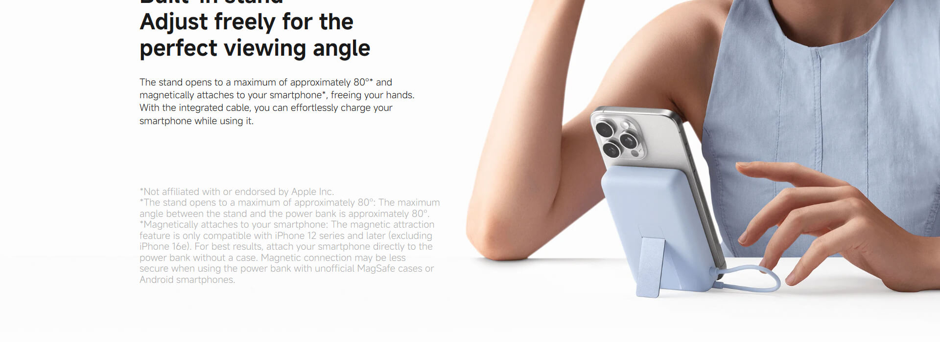Xiaomi Magnetic Power Bank 10000 with Built-in Stand