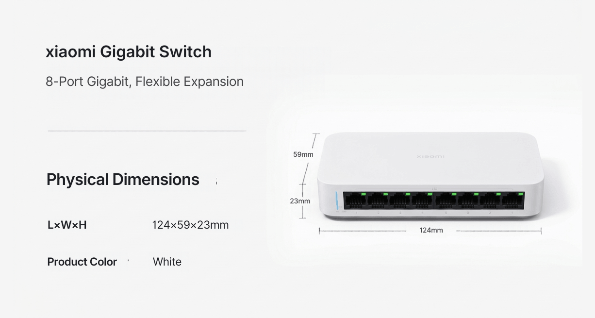 Xiaomi Gigabit Switch 8-Port
