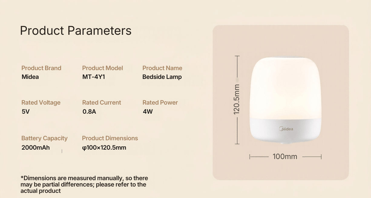 Midea Bedside Lamp