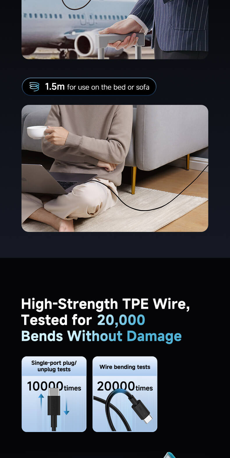CUKTECH USB-C to C 6A Fast Charging Cable