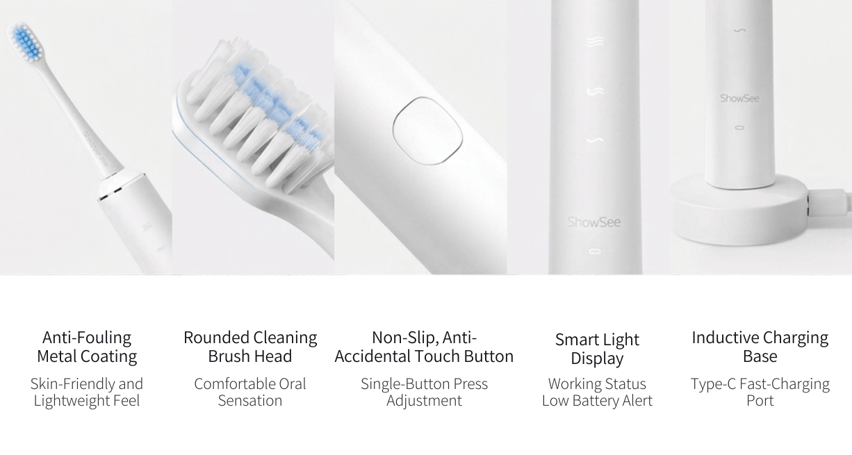 Showsee Small Sound Wave Electric Toothbrush