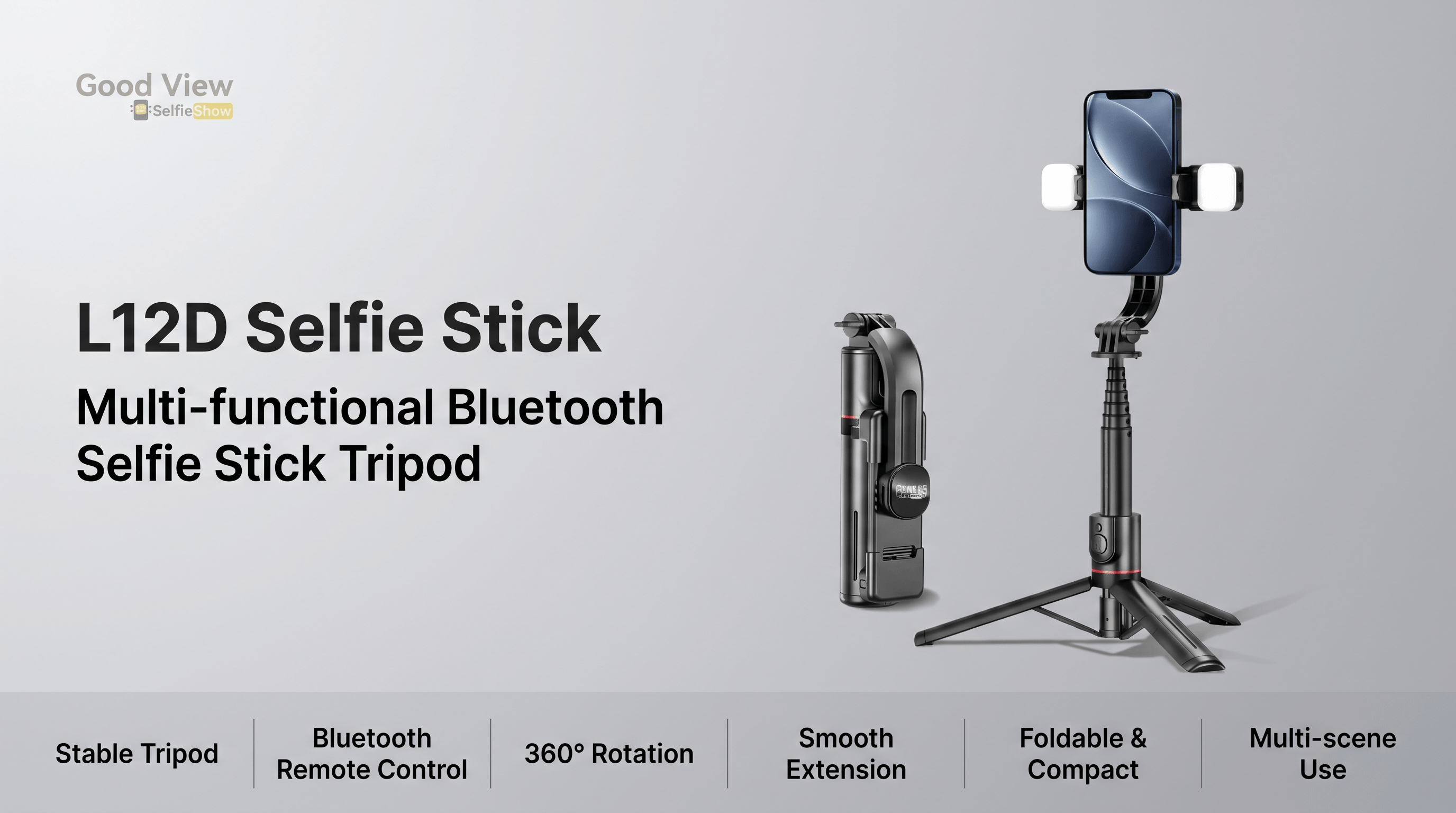 L12 Selfie Stick Tripod 360