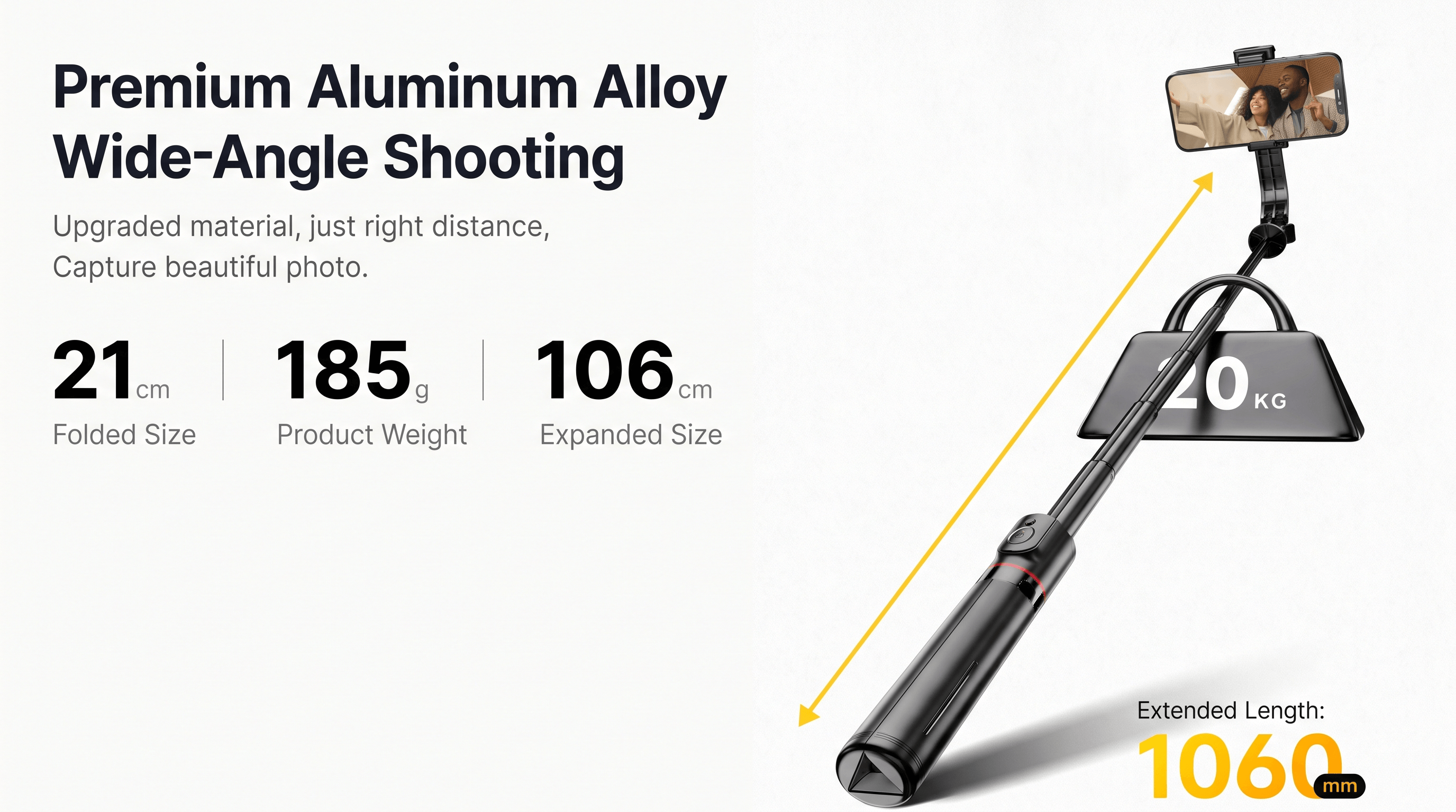 L12 Selfie Stick Tripod 360