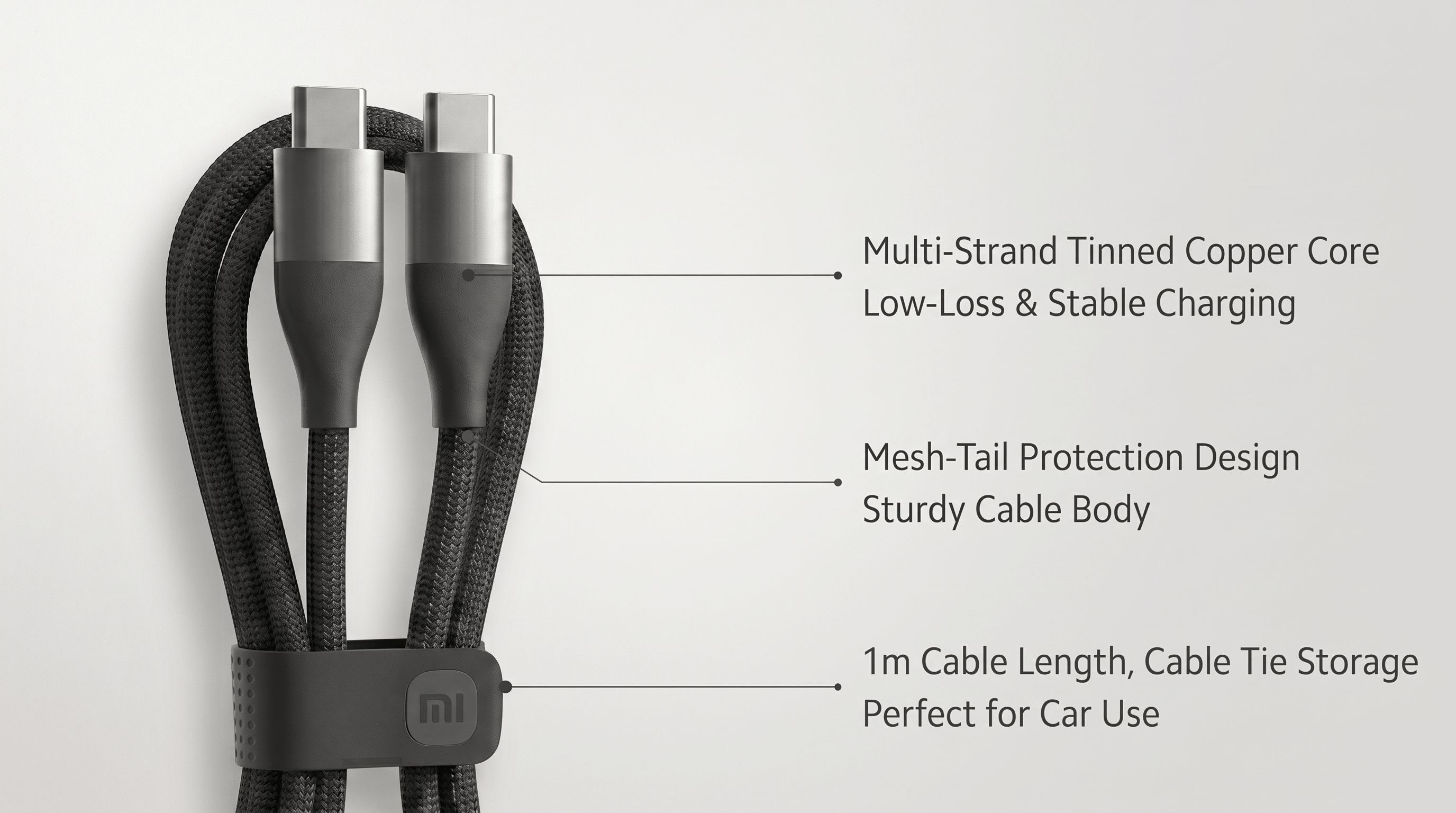 Xiaomi 6A Dual Type-C Braided Data Cable