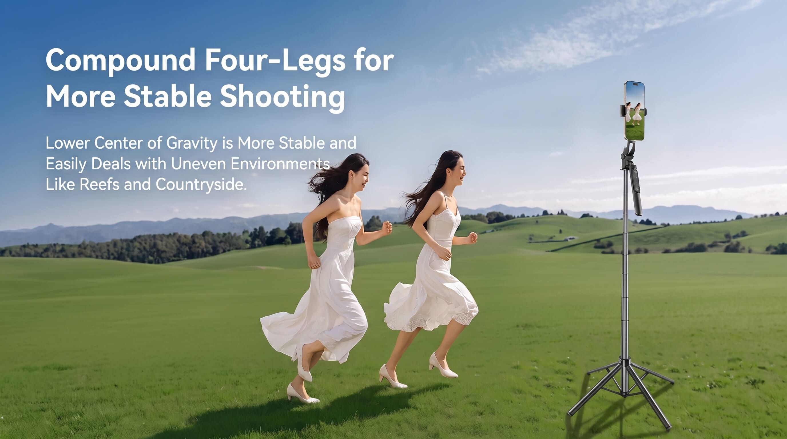 Diudiu Portable Floor Selfie Stick