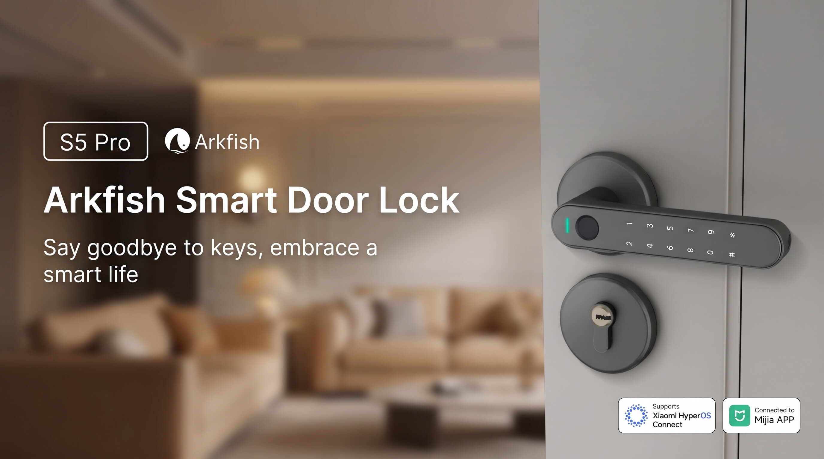 Arkfish Smart Door Lock S5 Pro Single-Lock