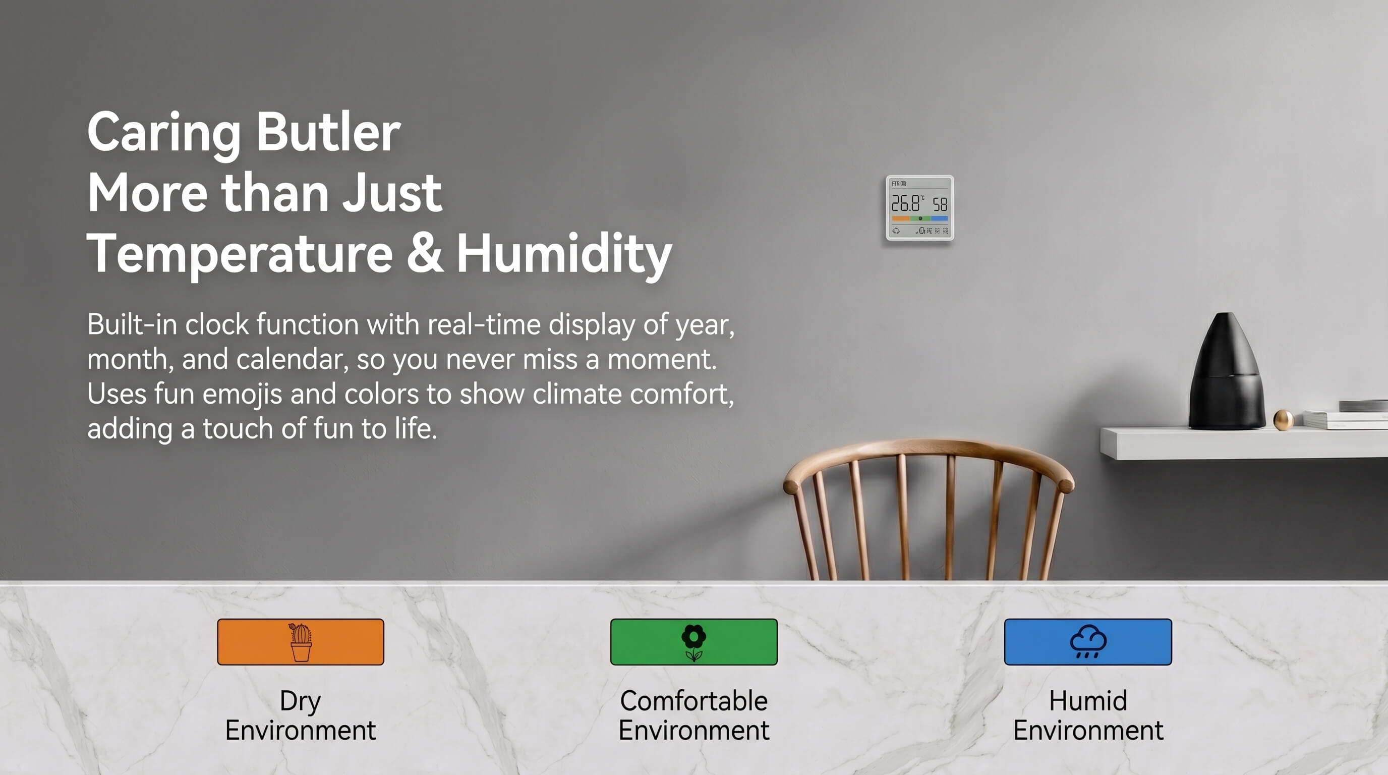 ATuMan Duke TH1 Temperature & Humidity Meter