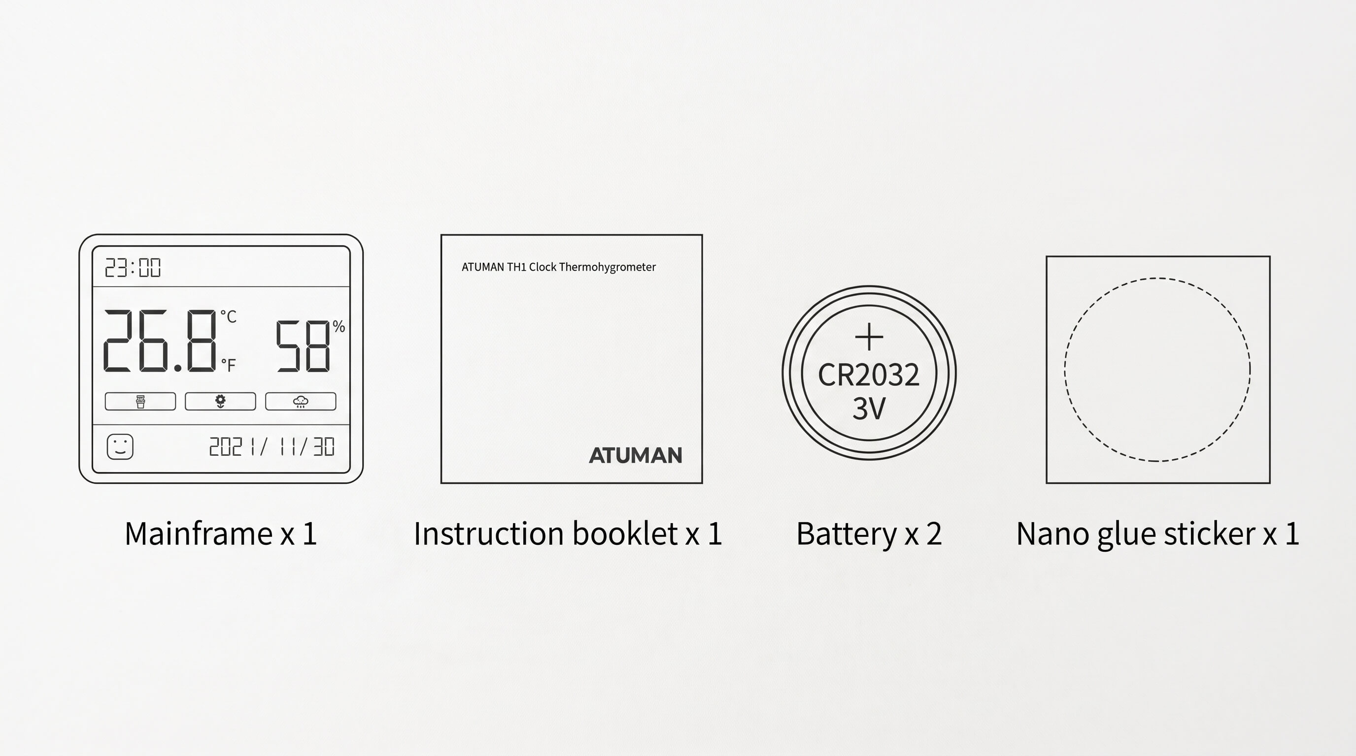 ATuMan Duke TH1 Temperature & Humidity Meter