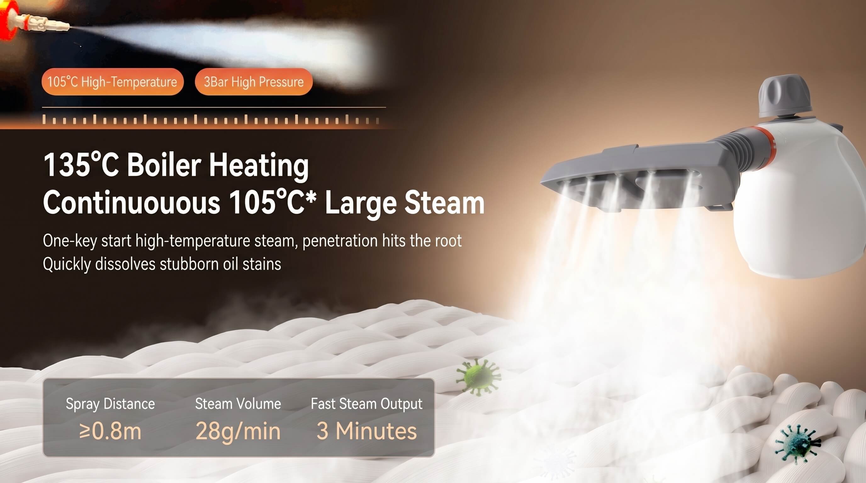 BIGIO High Temperature Steam Cleaner