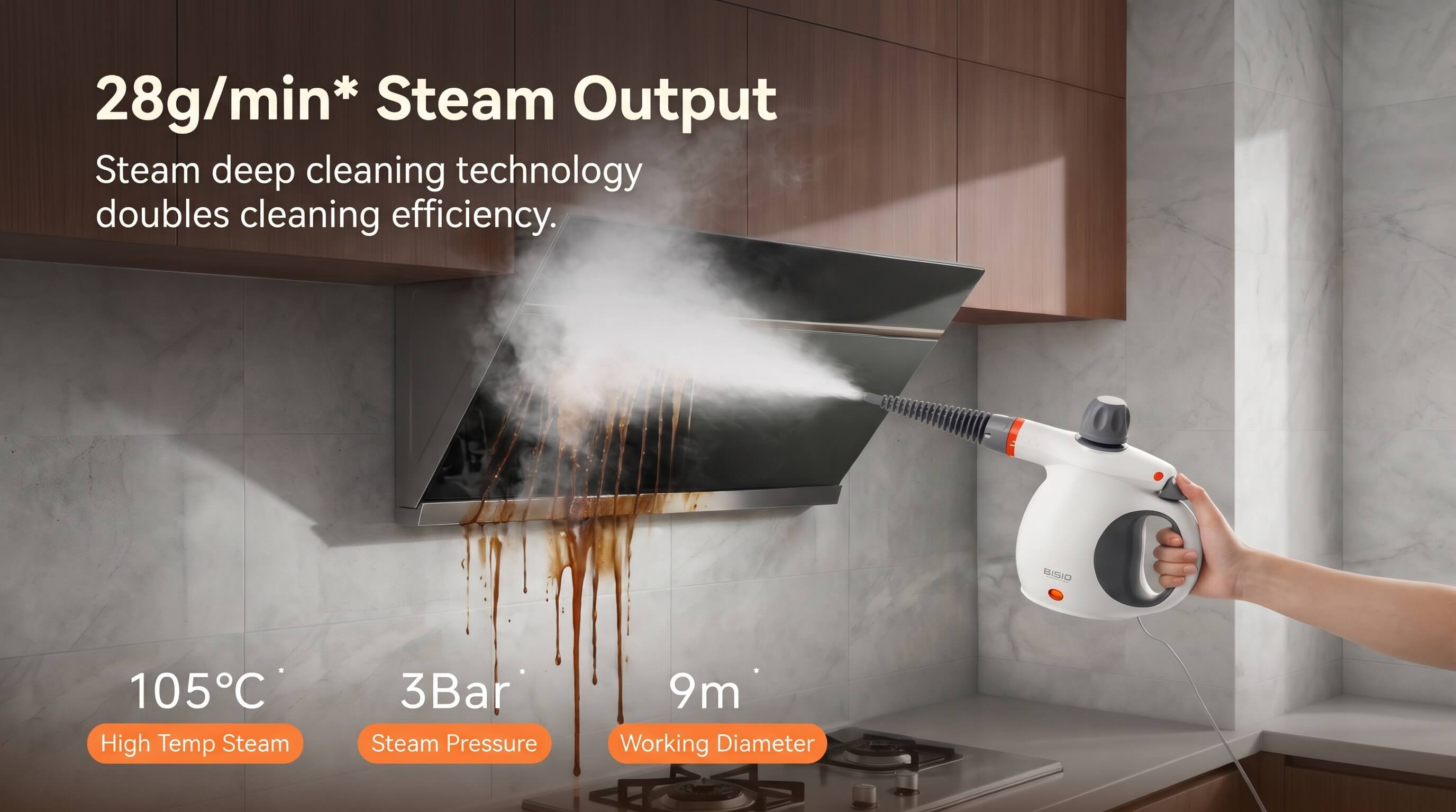 BIGIO High Temperature Steam Cleaner