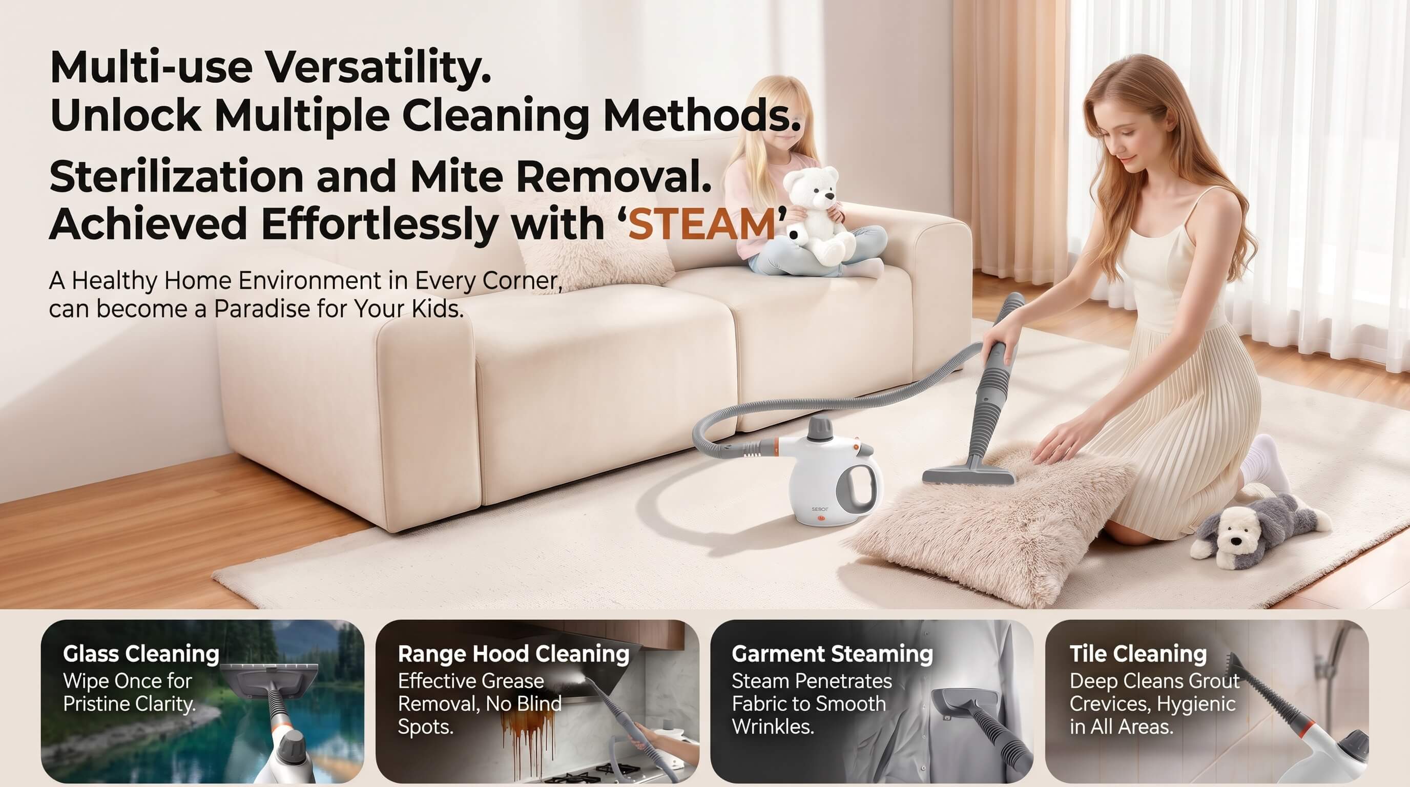 BIGIO High Temperature Steam Cleaner