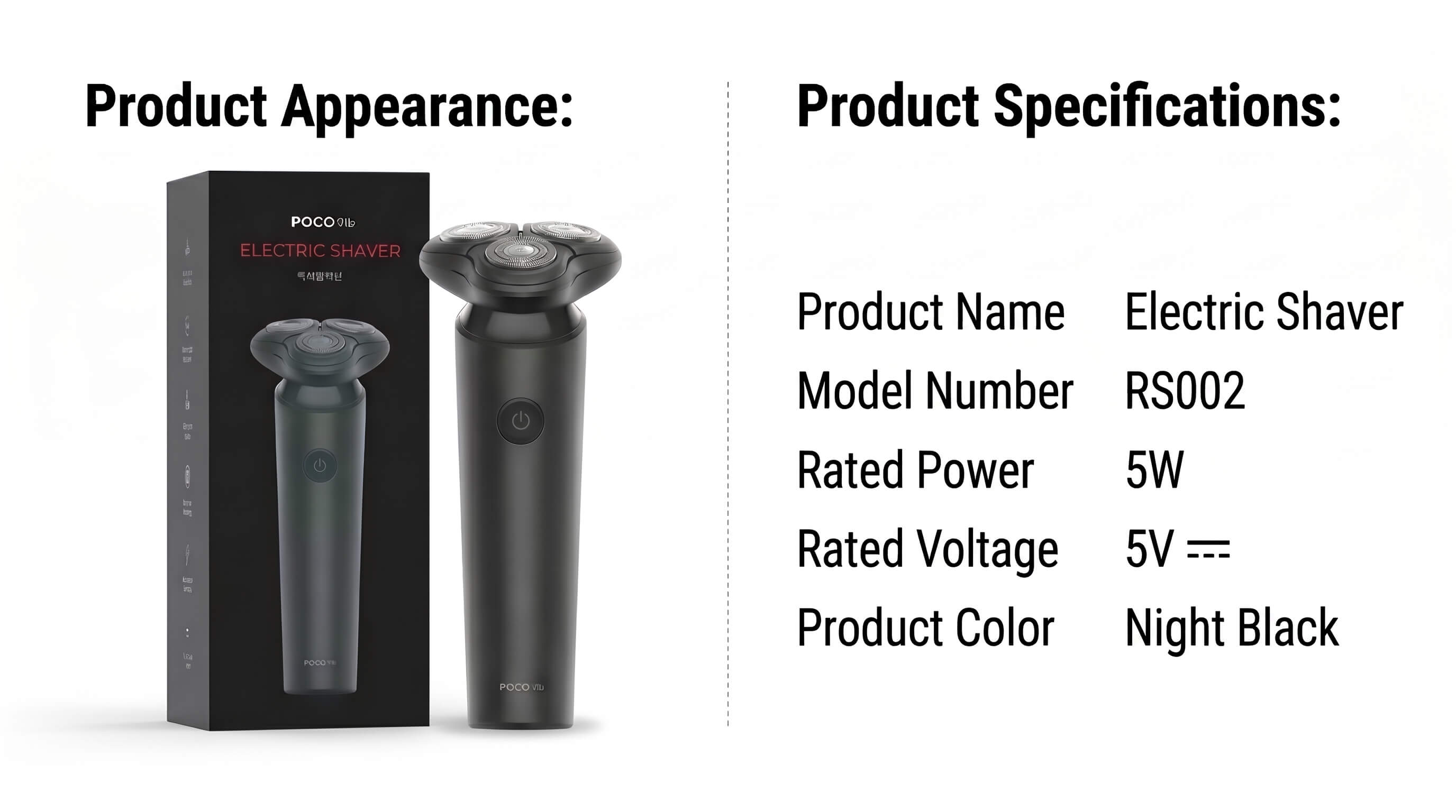 DOCO Lab BlackRazor Electric Shaver
