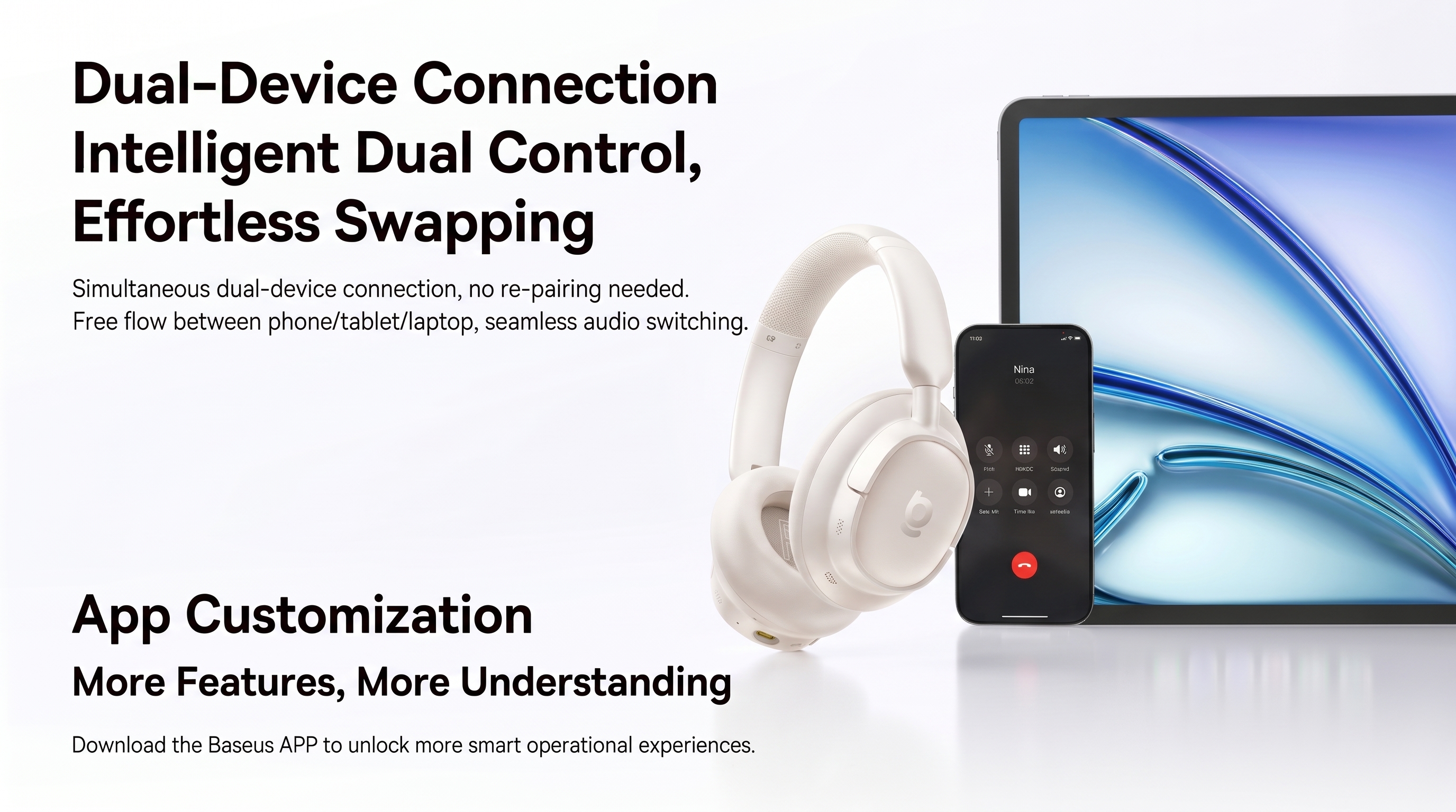 Baseus Bass BH1 NC Wireless Noise Cancelling Headphones