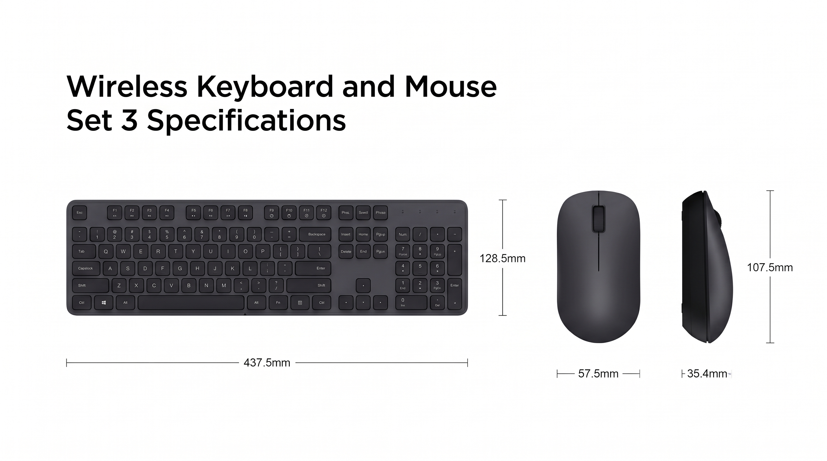Mi Wireless Mouse & Keyboard Combo 3