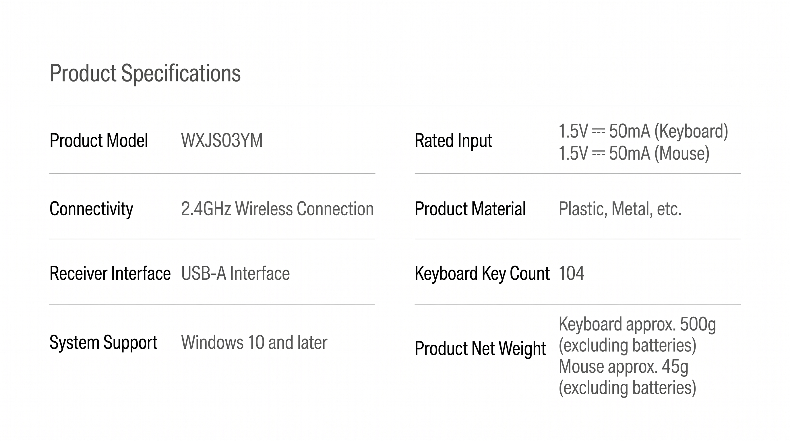 Mi Wireless Mouse & Keyboard Combo 3