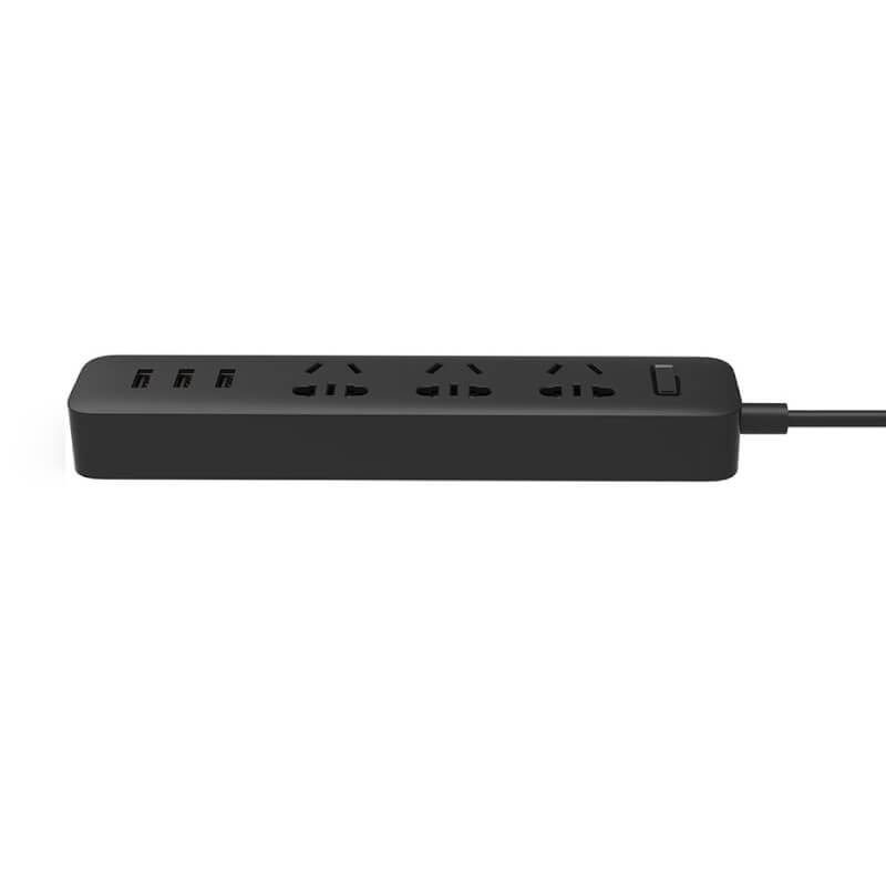Mi Power Strip 3 USB 3 Sockets Black 