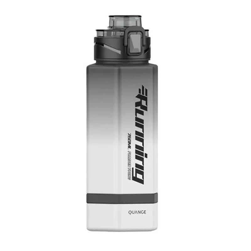 Quange Tritan Sports Bottle TR102 White - Black 