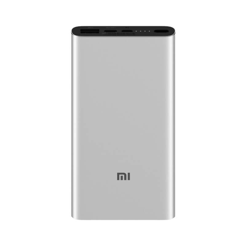 10000mAh Mi Power Bank 3 USB-C 2-Way Fast Charging Silver 