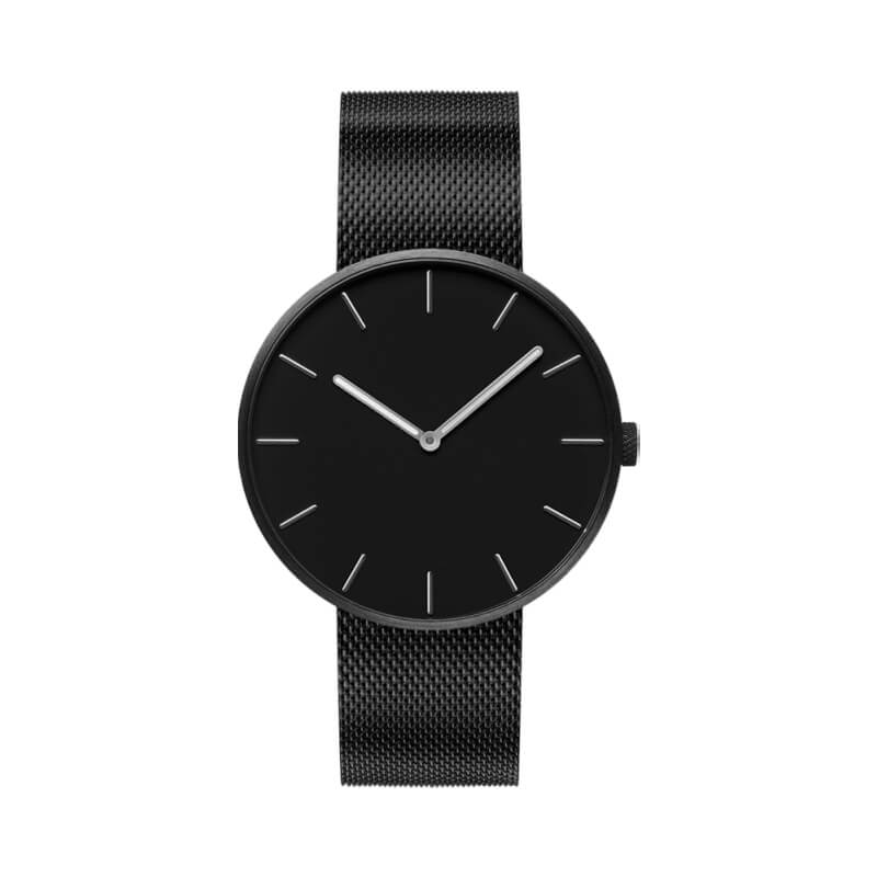 TwentySeventeen Light & Fashionable Quartz Watch Black (Steel Belt) 