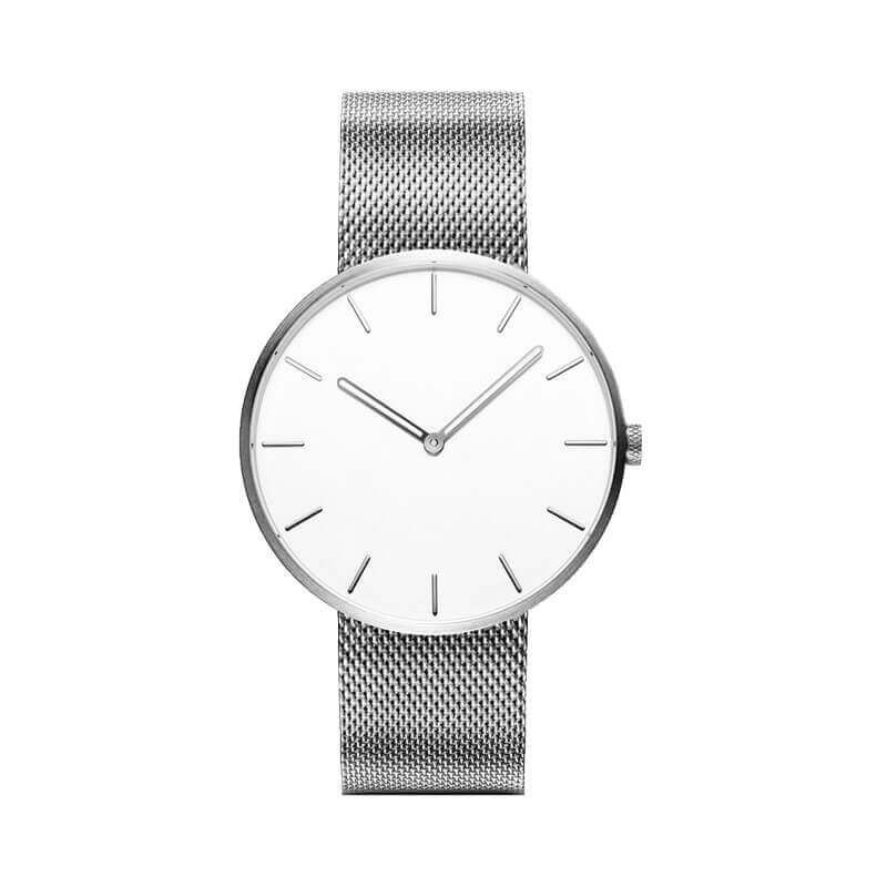 TwentySeventeen Light & Fashionable Quartz Watch Silver (Steel Belt) 