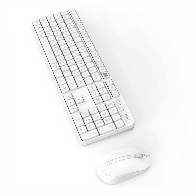 MIIIW Wireless Mouse & Keyboard Combo White 