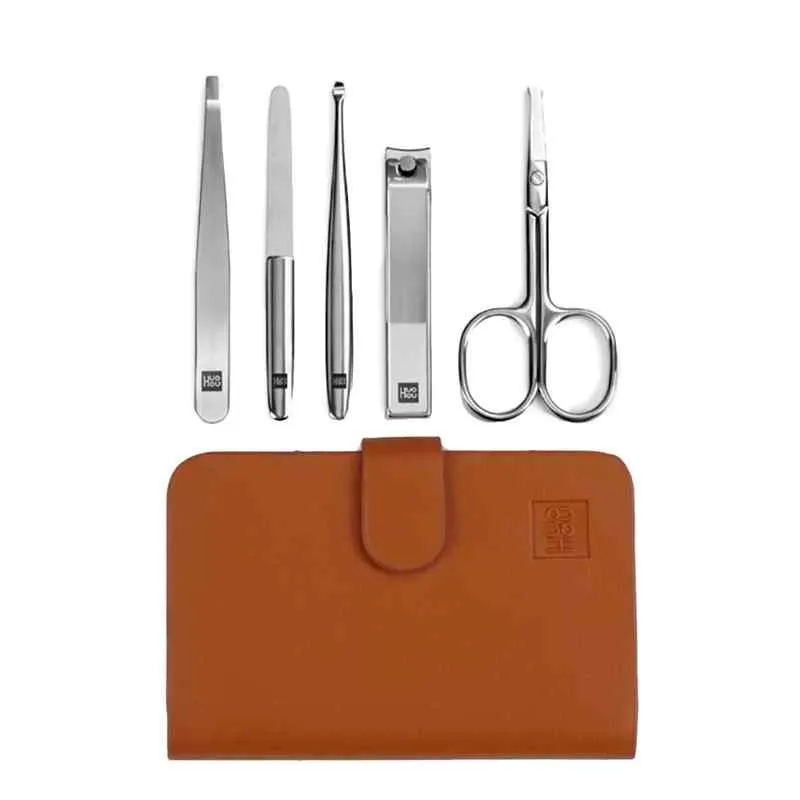 HUOHOU 5PCS/Set Stainless Steel Nail Clipper Set0