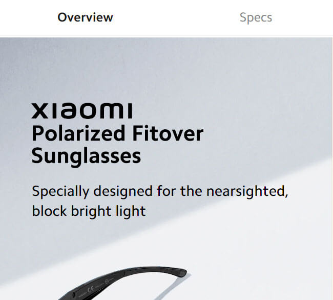 Xiaomi Polarized Fitover Sunglasses @Rs 7599