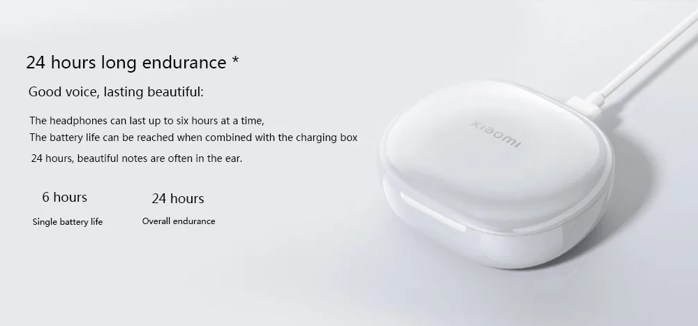 Xiaomi earbuds charging time new arrivals