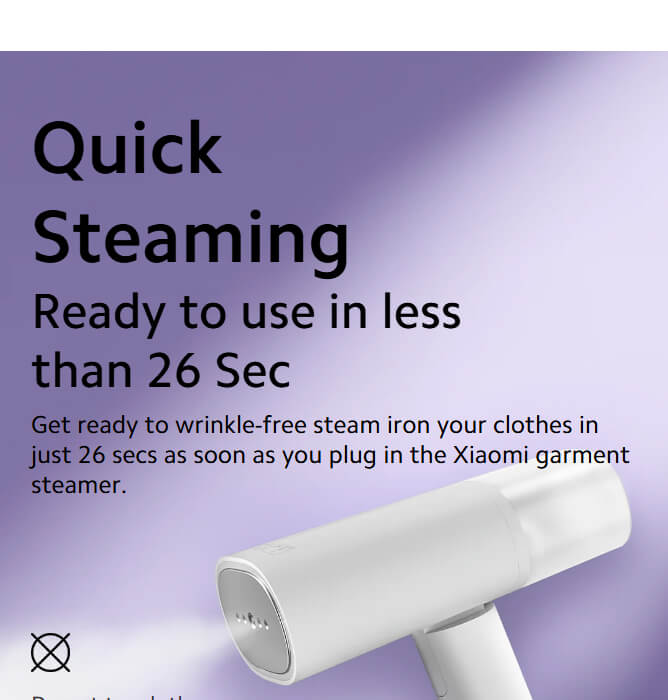 Xiaomi Handheld Garment Steamer - Order Now!