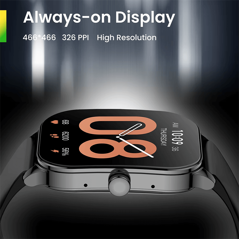 Amazfit Pop 3S Smartwatch – AMOLED Display, Bluetooth