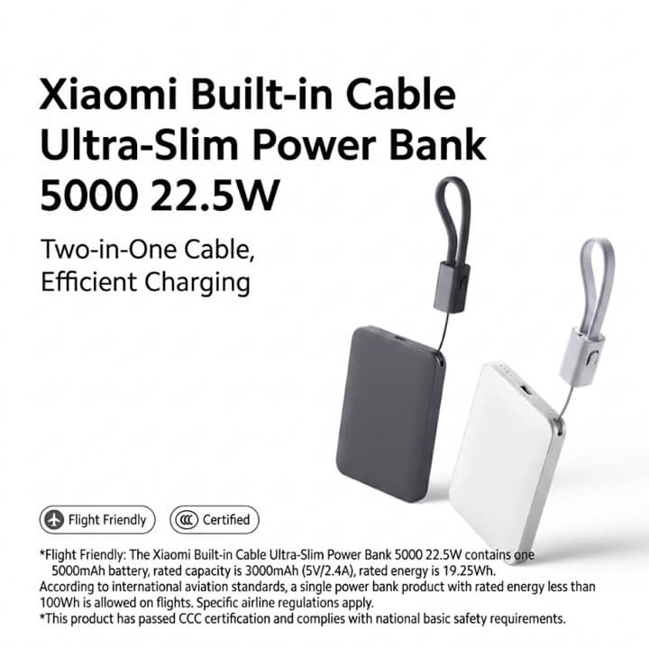 Xiaomi 5000mAh 22.5W Ultra-thin Power Bank