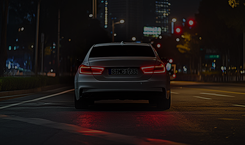 Standard night scene with poor visibility, for comparison