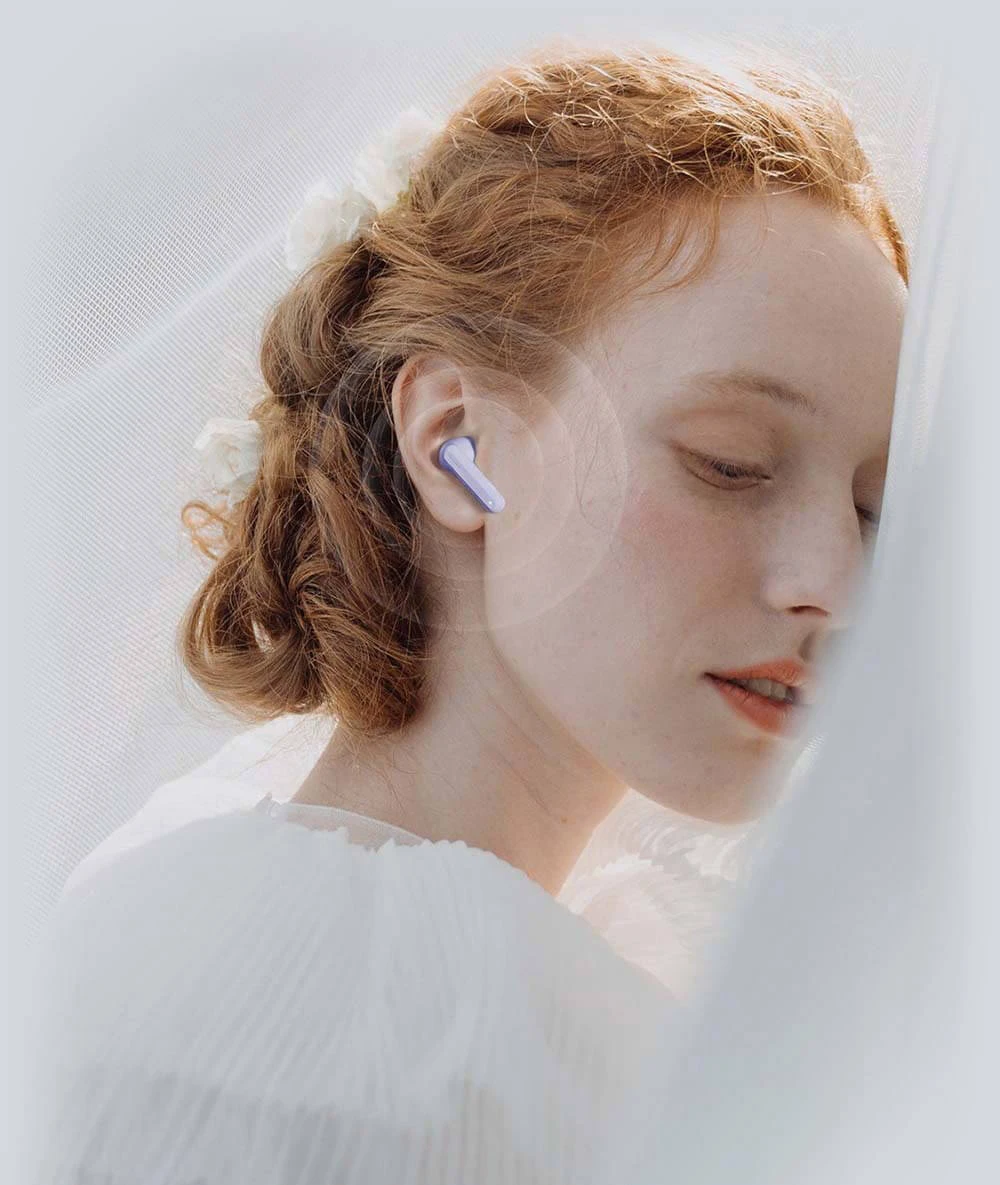 Haylou GT7 Neo in female ear