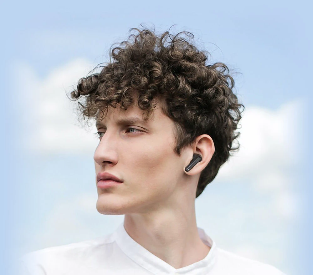 Haylou GT7 Neo in a male ear