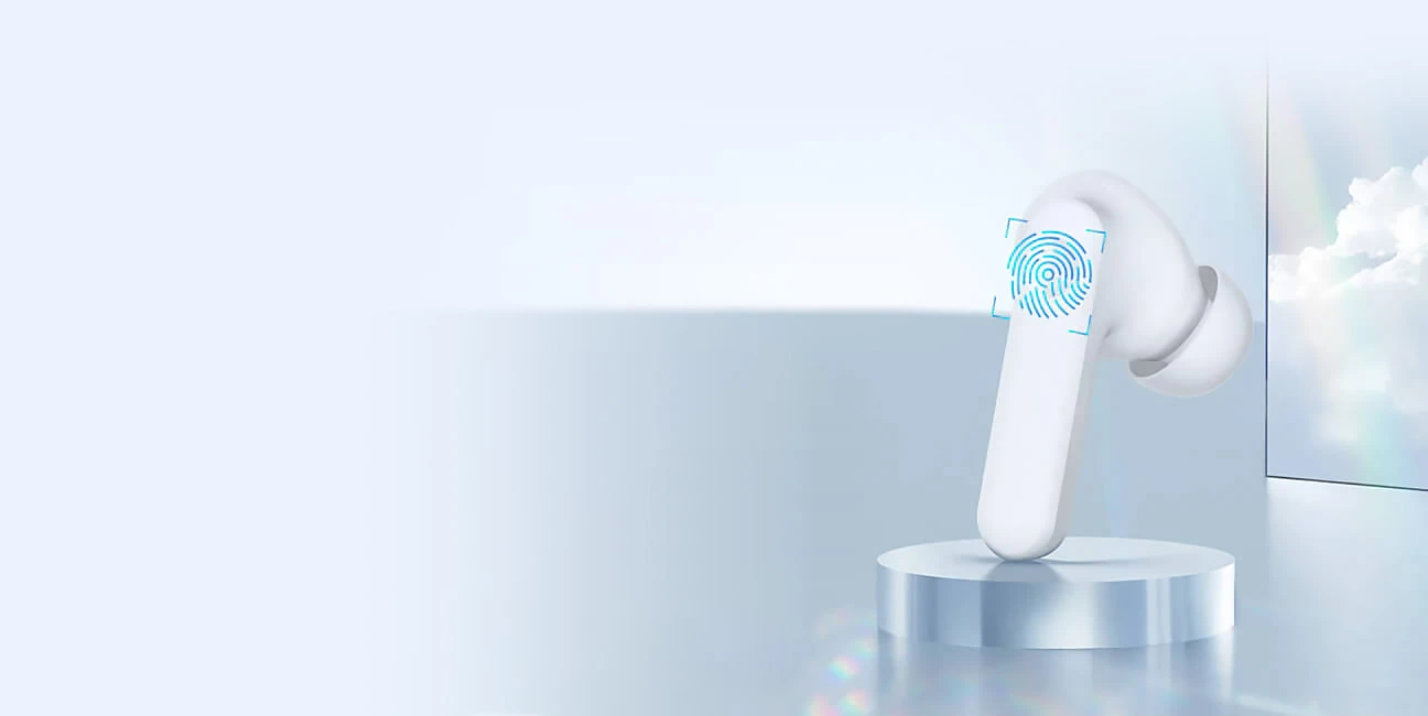 Touch button on Haylou MoriPods ANC