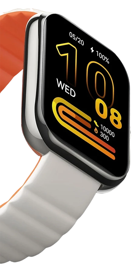 Haylou RS4 Max's metalic bezel left side