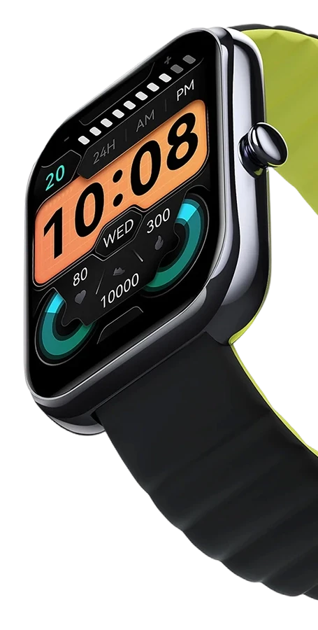 Haylou RS4 Max's metalic bezel right side