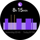 HAYLOU Solar Pro Sleep monitoring screen