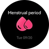 HAYLOU Solar Pro Women's health monitoring screen