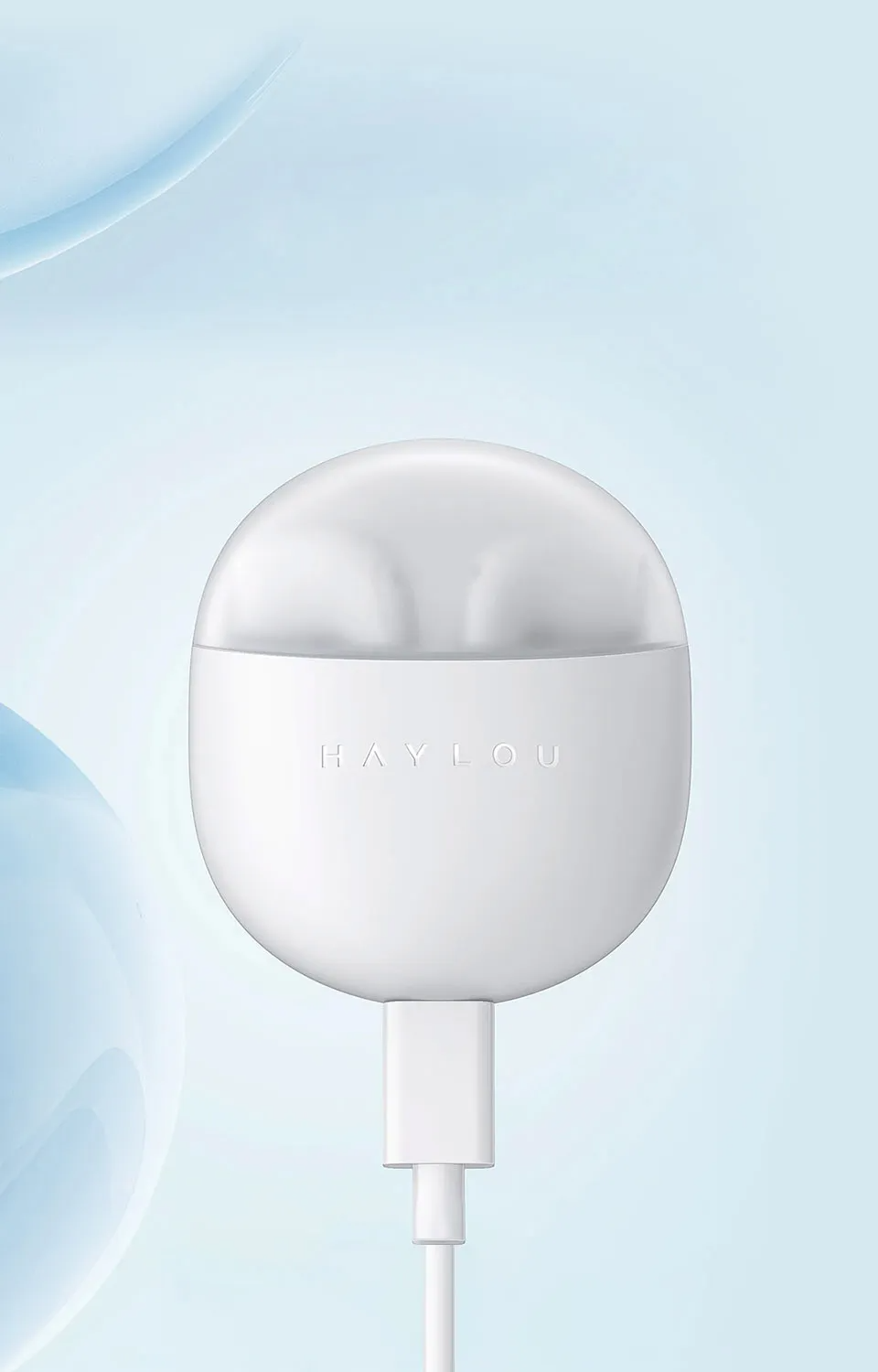 White Haylou X1 Neo is connected to charger