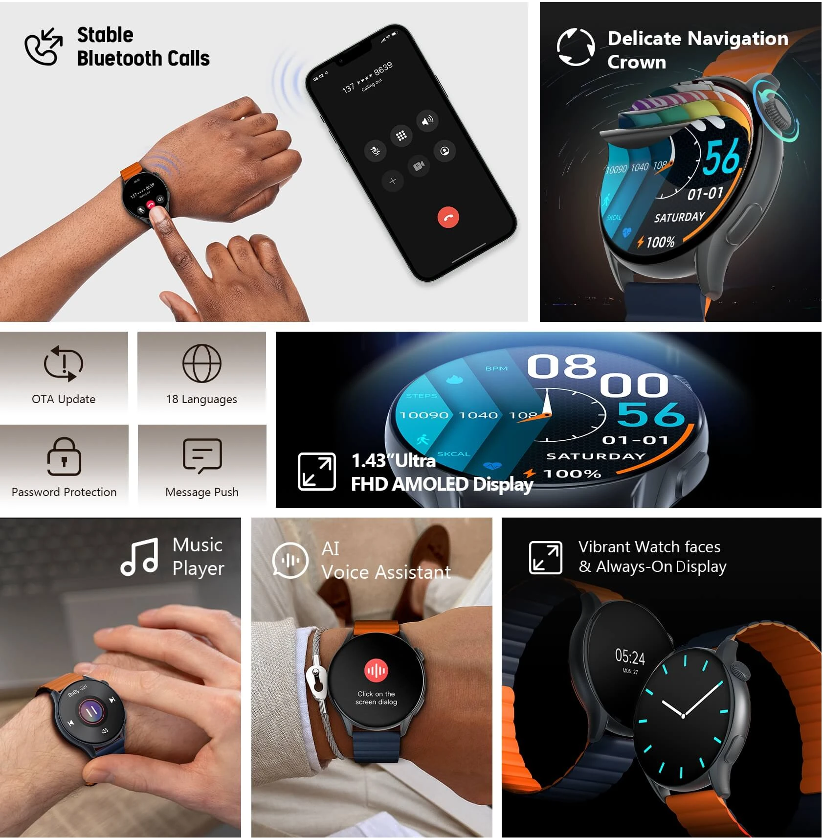 Kieslect Kr Pro Calling Smart Watch